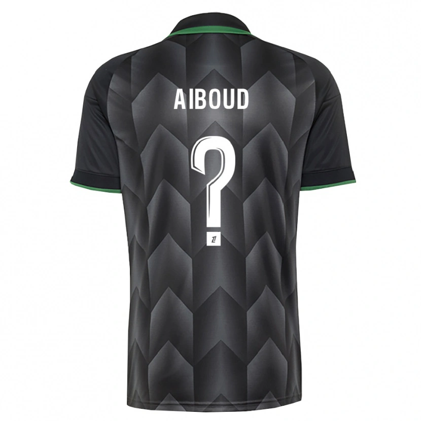 Danxen Kinderen Rayan Aiboud #0 Wit Zwart Groen Uitshirt Uittenue 2026/27 T-Shirt