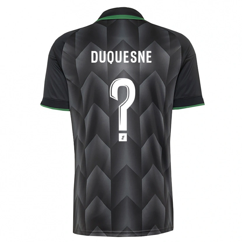 Danxen Kinderen Elsa Duquesne #0 Wit Zwart Groen Uitshirt Uittenue 2026/27 T-Shirt