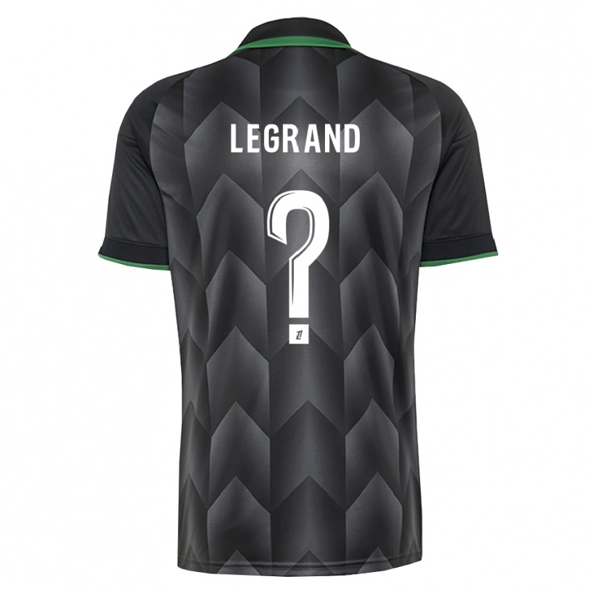 Danxen Kinderen Bérénice Legrand #0 Wit Zwart Groen Uitshirt Uittenue 2026/27 T-Shirt