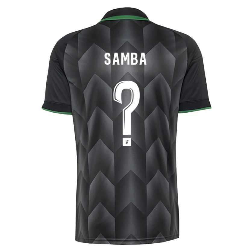Danxen Kinderen Emmanuel Samba #0 Wit Zwart Groen Uitshirt Uittenue 2026/27 T-Shirt