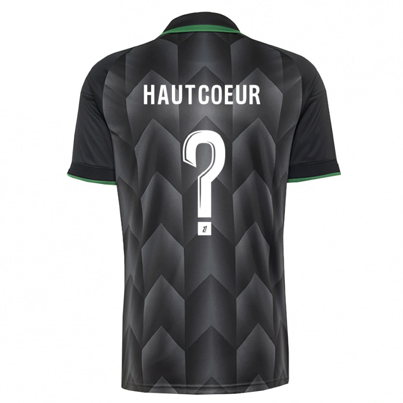 Danxen Kinderen Agathe Hautcoeur #0 Wit Zwart Groen Uitshirt Uittenue 2026/27 T-Shirt