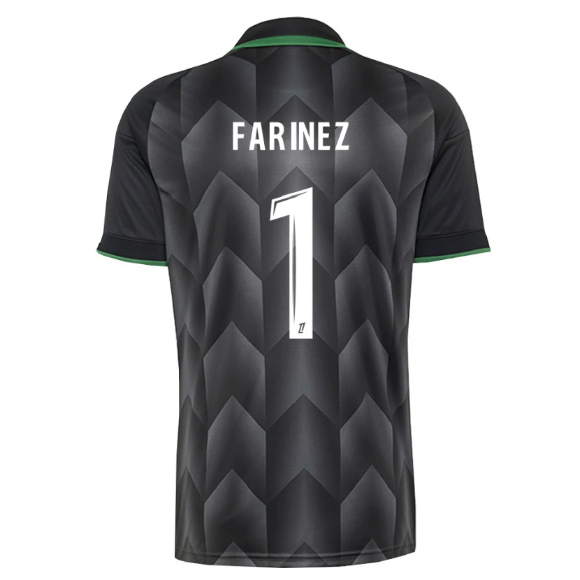 Danxen Kinderen Wuilker Fariñez #1 Wit Zwart Groen Uitshirt Uittenue 2026/27 T-Shirt