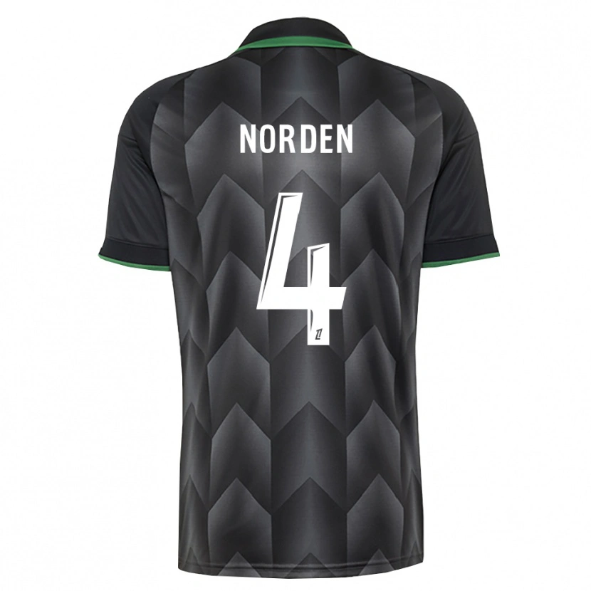 Danxen Kinderen Doreen Norden #4 Wit Zwart Groen Uitshirt Uittenue 2026/27 T-Shirt