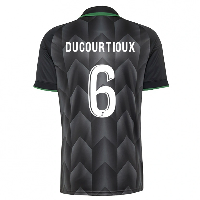 Danxen Kinderen Ilan Ducourtioux #6 Wit Zwart Groen Uitshirt Uittenue 2026/27 T-Shirt