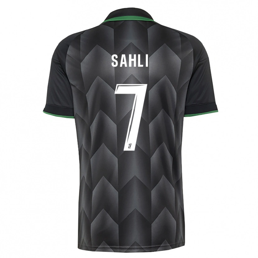 Danxen Kinderen Wael Sahli #7 Wit Zwart Groen Uitshirt Uittenue 2026/27 T-Shirt