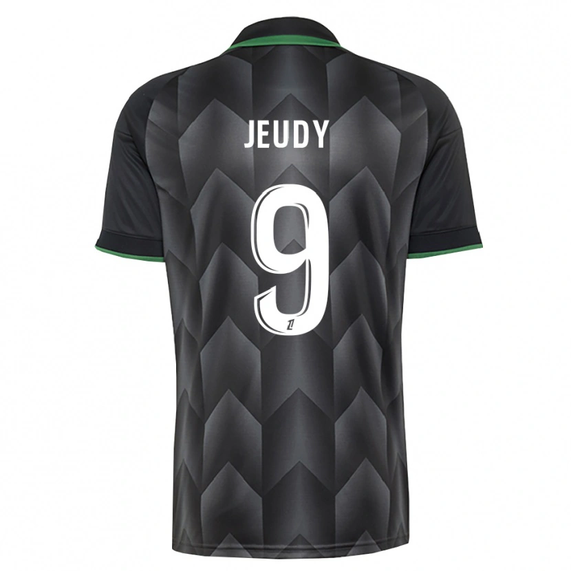 Danxen Kinderen Sherly Jeudy #9 Wit Zwart Groen Uitshirt Uittenue 2026/27 T-Shirt
