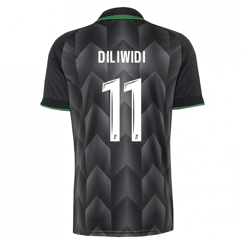 Danxen Kinderen Kembo Diliwidi #11 Wit Zwart Groen Uitshirt Uittenue 2026/27 T-Shirt