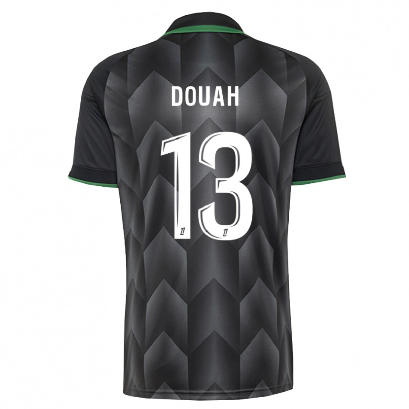 Danxen Kinderen Chemssedine Douah #13 Wit Zwart Groen Uitshirt Uittenue 2026/27 T-Shirt