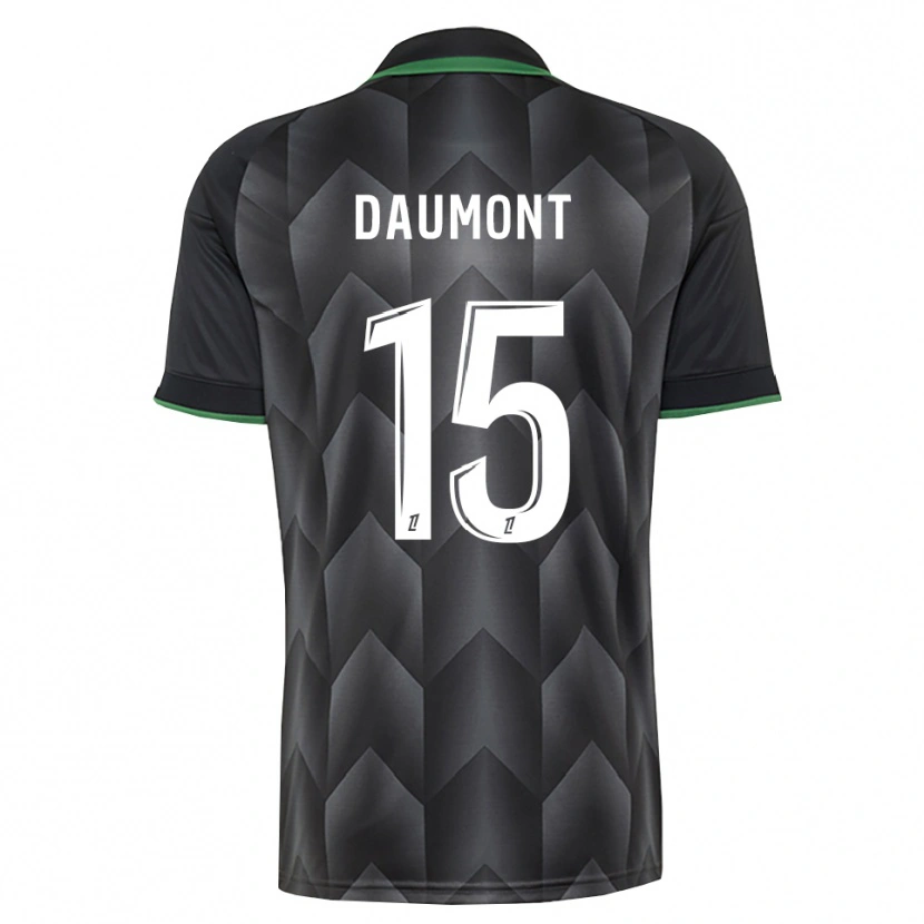 Danxen Kinderen Camille Daumont #15 Wit Zwart Groen Uitshirt Uittenue 2026/27 T-Shirt