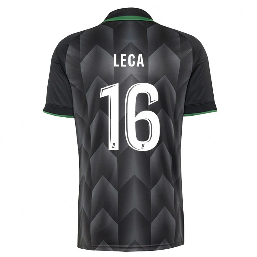 Danxen Kinderen Jean-Louis Leca #16 Wit Zwart Groen Uitshirt Uittenue 2026/27 T-Shirt