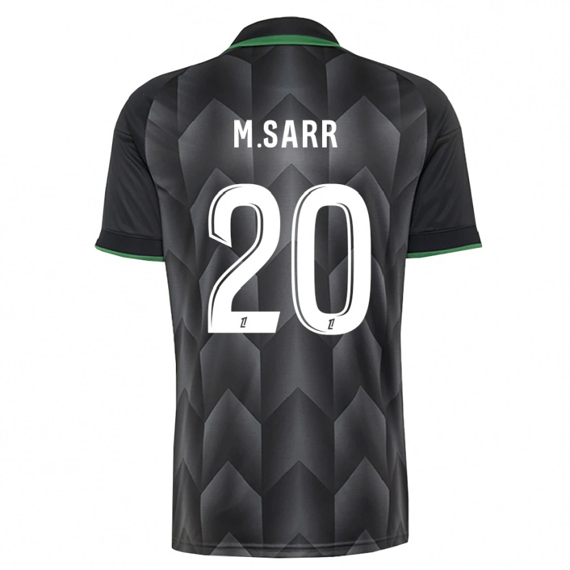 Danxen Kinderen Malang Sarr #20 Wit Zwart Groen Uitshirt Uittenue 2026/27 T-Shirt