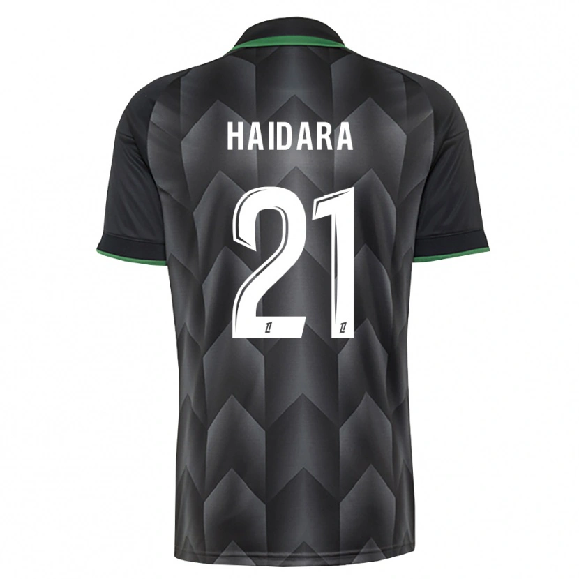 Danxen Kinderen Amadou Haidara #21 Wit Zwart Groen Uitshirt Uittenue 2026/27 T-Shirt