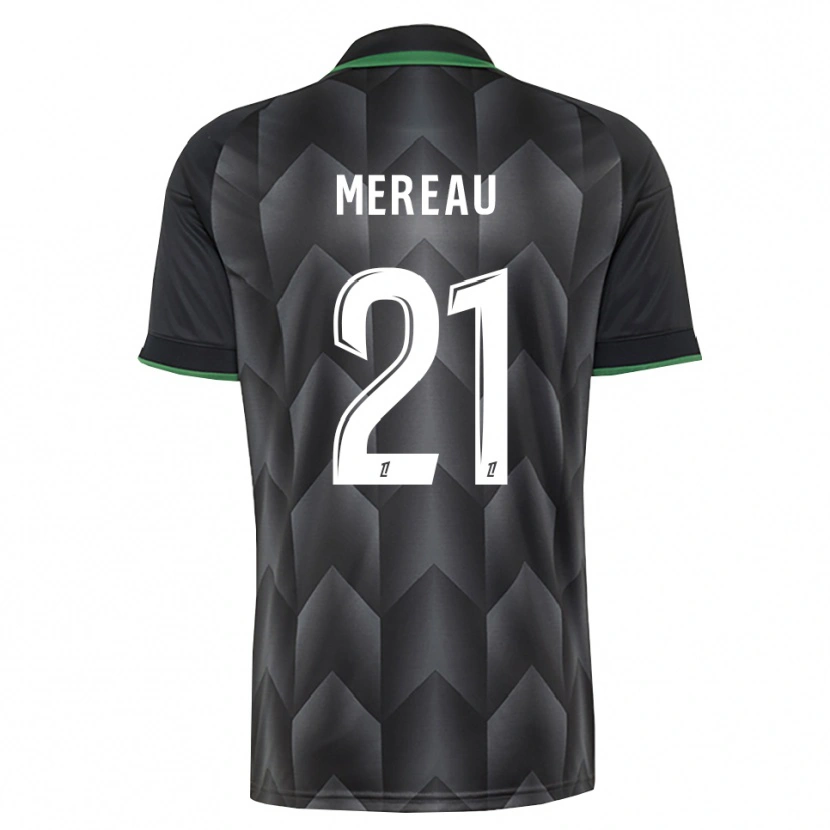 Danxen Kinderen Alizée Mereau #21 Wit Zwart Groen Uitshirt Uittenue 2026/27 T-Shirt