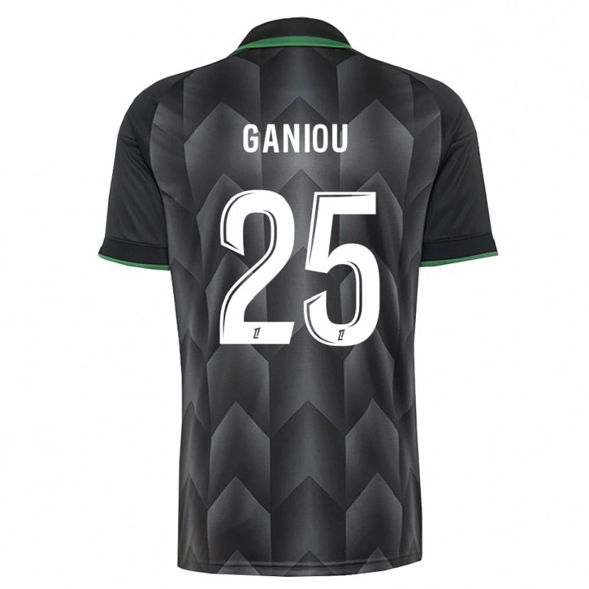 Danxen Kinderen Ismaëlo Ganiou #25 Wit Zwart Groen Uitshirt Uittenue 2026/27 T-Shirt
