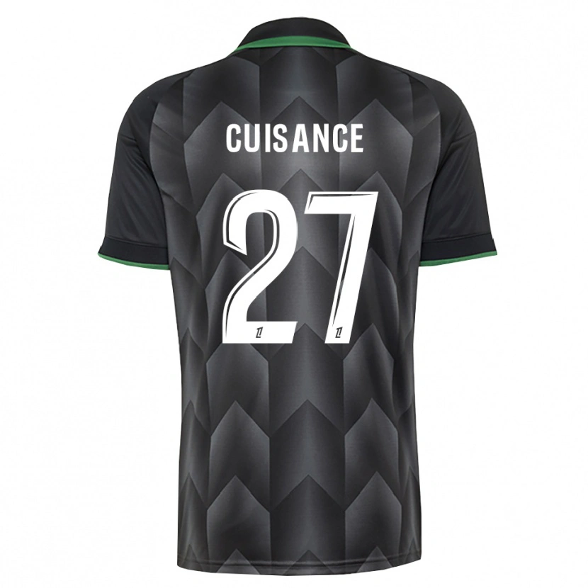 Danxen Kinderen Michaël Cuisance #27 Wit Zwart Groen Uitshirt Uittenue 2026/27 T-Shirt