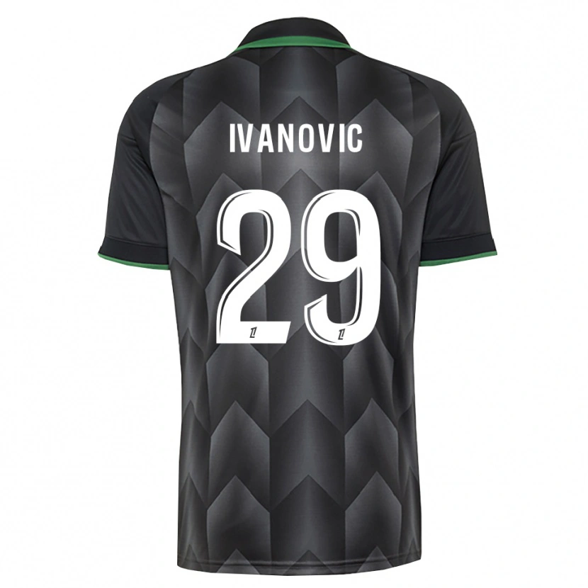 Danxen Kinderen Franjo Ivanović #29 Wit Zwart Groen Uitshirt Uittenue 2026/27 T-Shirt