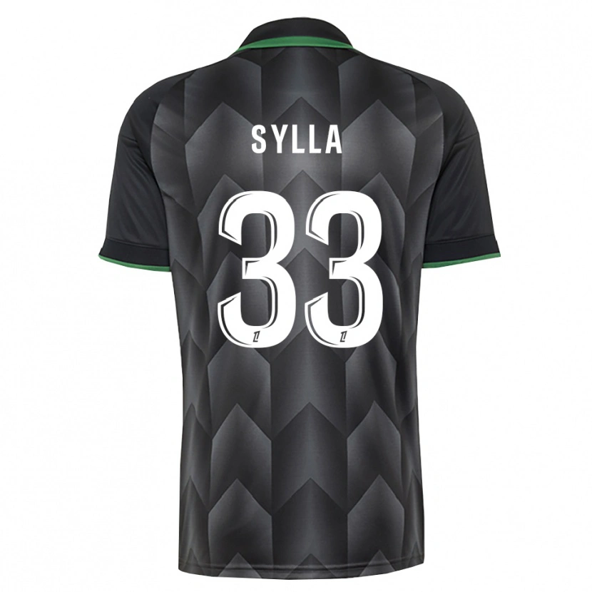 Danxen Kinderen Fodé Sylla #33 Wit Zwart Groen Uitshirt Uittenue 2026/27 T-Shirt