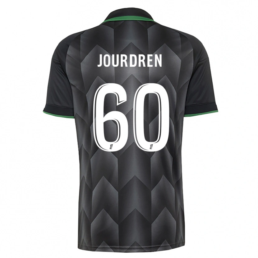 Danxen Kinderen Ilan Jourdren #60 Wit Zwart Groen Uitshirt Uittenue 2026/27 T-Shirt