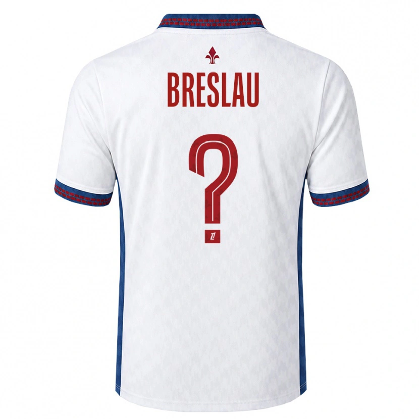 Danxen Kinderen Jessy Breslau #0 Rood Wit Blauw Uitshirt Uittenue 2026/27 T-Shirt
