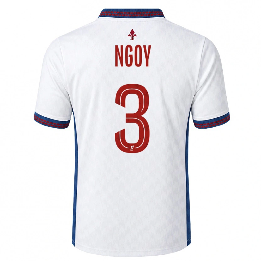 Danxen Kinderen Nathan Ngoy #3 Rood Wit Blauw Uitshirt Uittenue 2026/27 T-Shirt