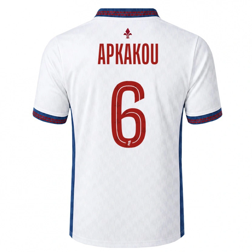 Danxen Kinderen Ethan Apkakou #6 Rood Wit Blauw Uitshirt Uittenue 2026/27 T-Shirt