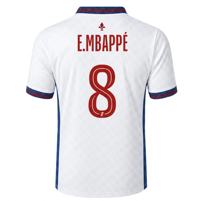 Danxen Kinderen Ethan Mbappé #8 Rood Wit Blauw Uitshirt Uittenue 2026/27 T-Shirt