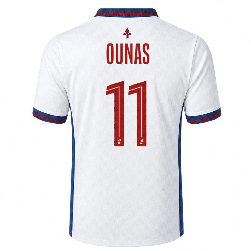 Danxen Kinderen Adam Ounas #11 Rood Wit Blauw Uitshirt Uittenue 2026/27 T-Shirt