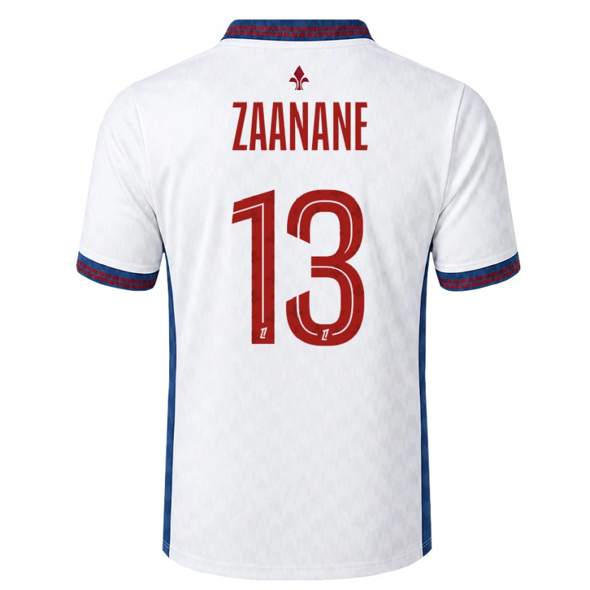 Danxen Kinderen Hacène Zaanane #13 Rood Wit Blauw Uitshirt Uittenue 2026/27 T-Shirt