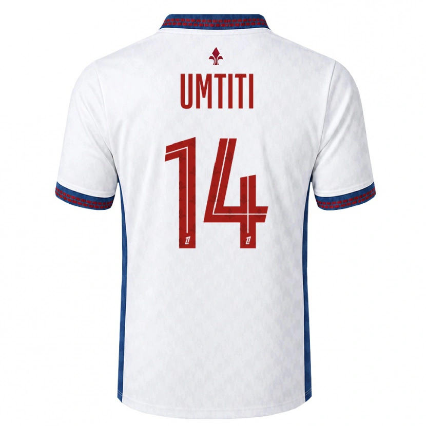 Danxen Kinderen Samuel Umtiti #14 Rood Wit Blauw Uitshirt Uittenue 2026/27 T-Shirt