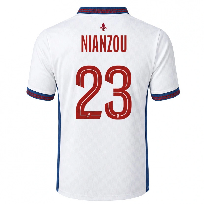 Danxen Kinderen Tanguy Nianzou #23 Rood Wit Blauw Uitshirt Uittenue 2026/27 T-Shirt
