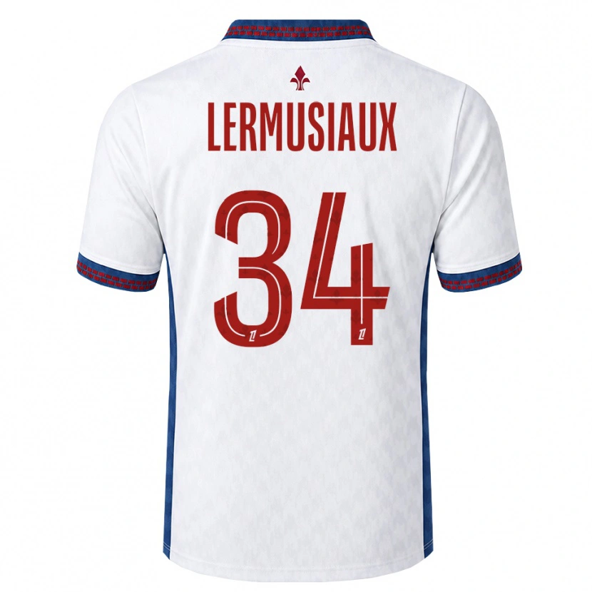 Danxen Kinderen Chrystal Lermusiaux #34 Rood Wit Blauw Uitshirt Uittenue 2026/27 T-Shirt
