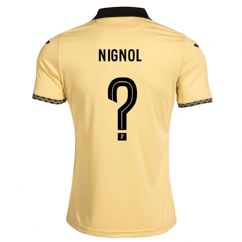 Danxen Kinderen Vincent Nignol #0 Navajo Wit Zwart Uitshirt Uittenue 2026/27 T-Shirt