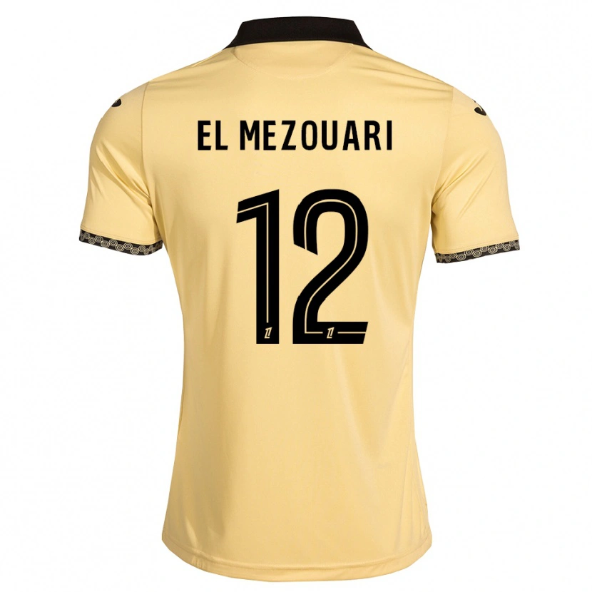 Danxen Kinderen Salah-Dine El Mezouari #12 Navajo Wit Zwart Uitshirt Uittenue 2026/27 T-Shirt