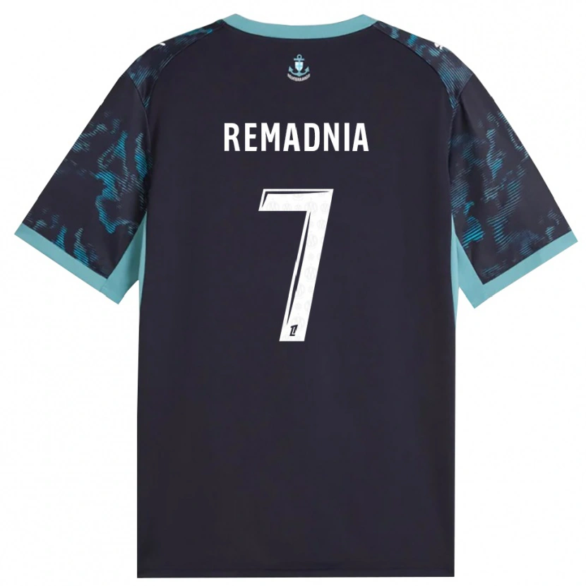 Danxen Kinderen Saïd Remadnia #7 Licht Turkoois Wit Zwart Uitshirt Uittenue 2026/27 T-Shirt