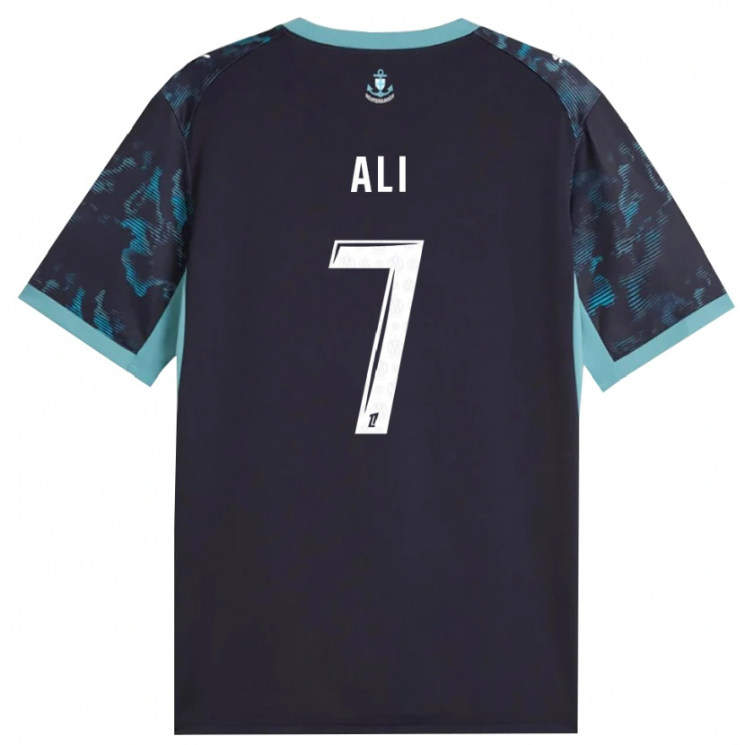 Danxen Kinderen Azhar Ali #7 Licht Turkoois Wit Zwart Uitshirt Uittenue 2026/27 T-Shirt