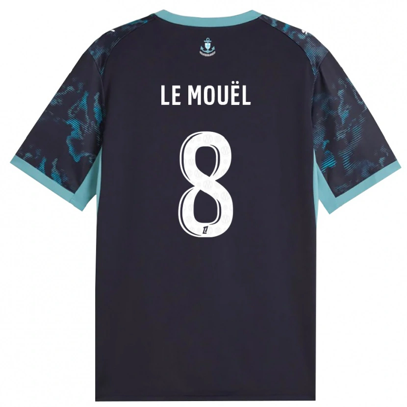 Danxen Kinderen Margaux Le Mouël #8 Licht Turkoois Wit Zwart Uitshirt Uittenue 2026/27 T-Shirt