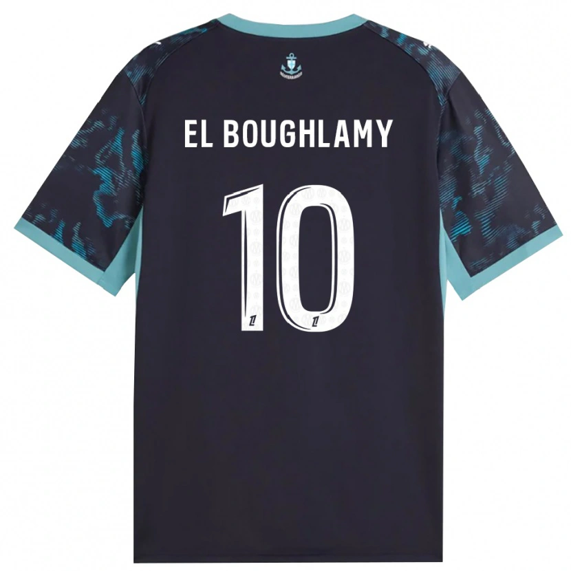 Danxen Kinderen Adam El Boughlamy #10 Licht Turkoois Wit Zwart Uitshirt Uittenue 2026/27 T-Shirt