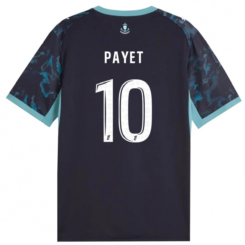 Danxen Kinderen Dimitri Payet #10 Licht Turkoois Wit Zwart Uitshirt Uittenue 2026/27 T-Shirt