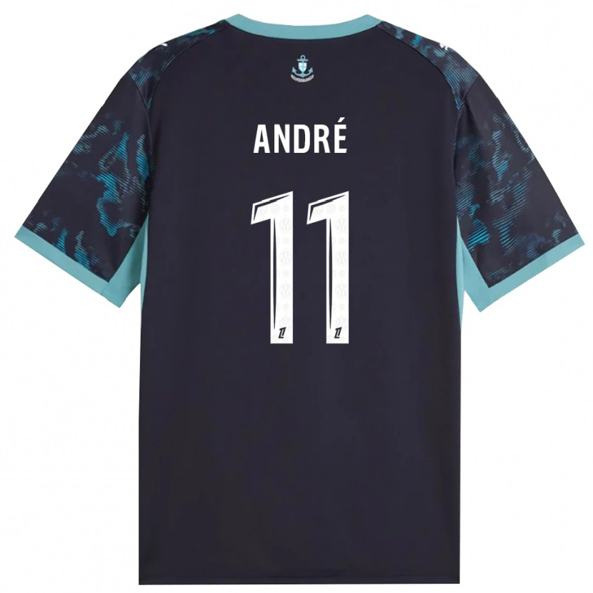 Danxen Kinderen Kalvin André #11 Licht Turkoois Wit Zwart Uitshirt Uittenue 2026/27 T-Shirt