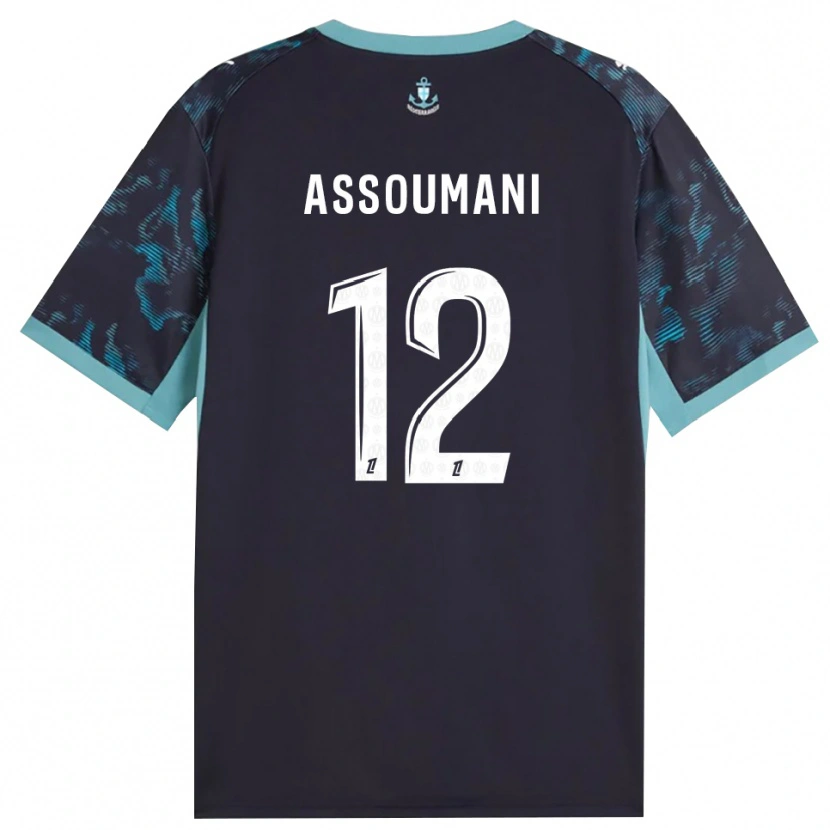 Danxen Kinderen Saïfi Assoumani #12 Licht Turkoois Wit Zwart Uitshirt Uittenue 2026/27 T-Shirt