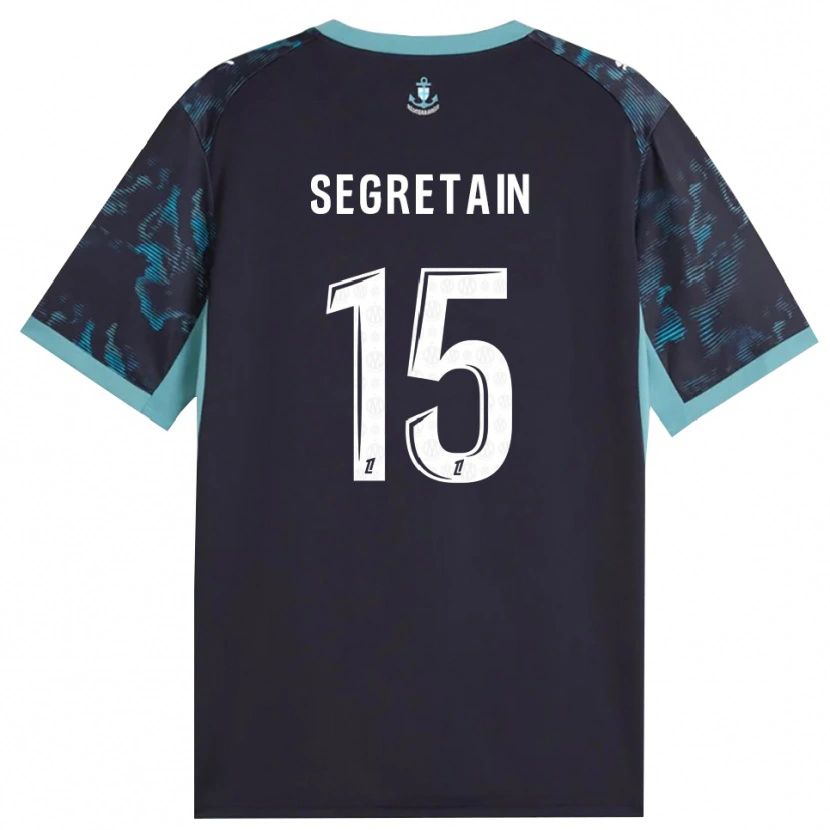 Danxen Kinderen Julie Ségrétain #15 Licht Turkoois Wit Zwart Uitshirt Uittenue 2026/27 T-Shirt