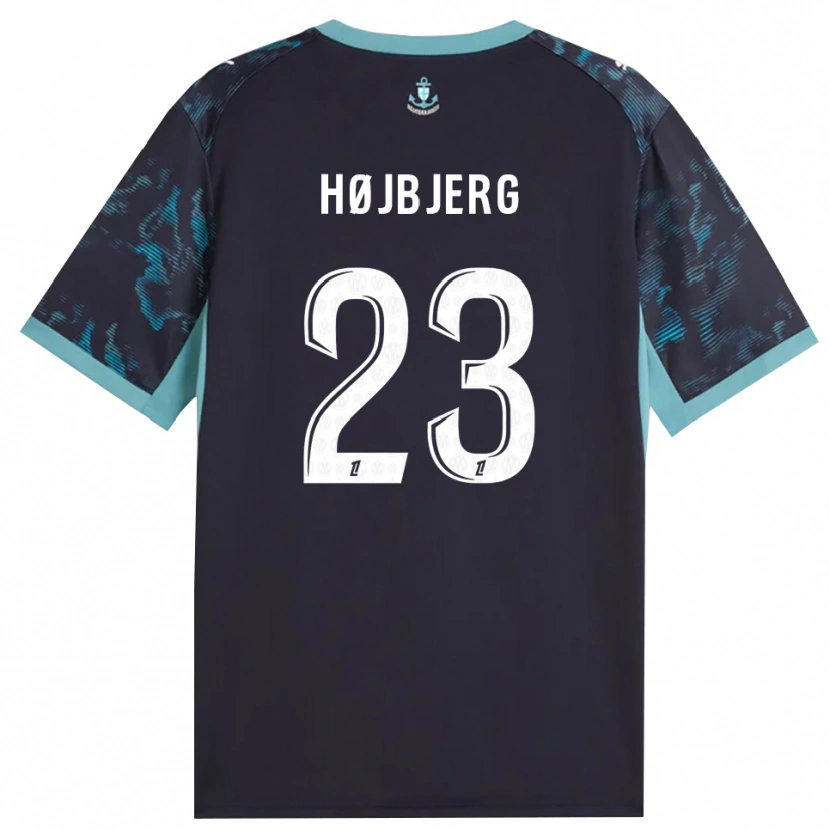 Danxen Kinderen Pierre-Emile Højbjerg #23 Licht Turkoois Wit Zwart Uitshirt Uittenue 2026/27 T-Shirt