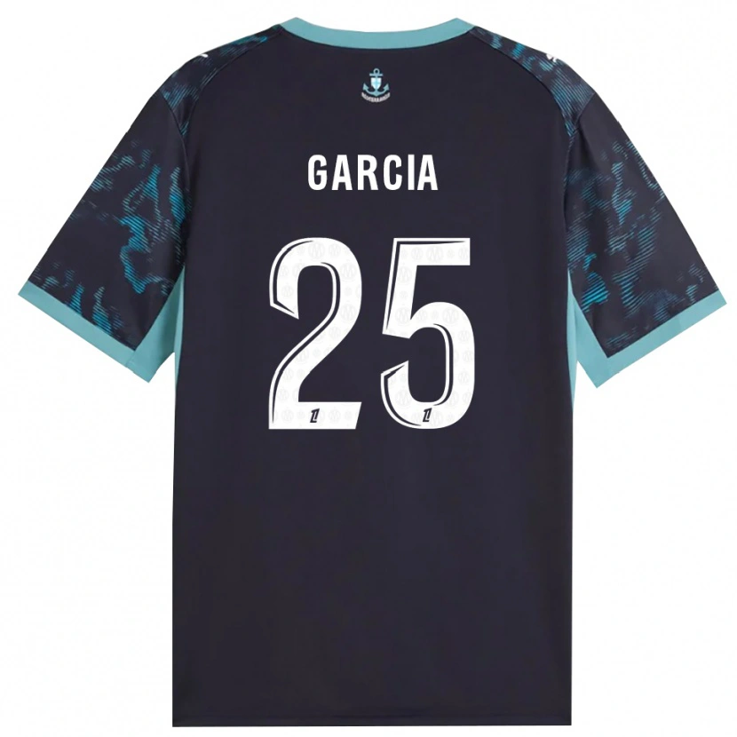 Danxen Kinderen Ulisses Garcia #25 Licht Turkoois Wit Zwart Uitshirt Uittenue 2026/27 T-Shirt