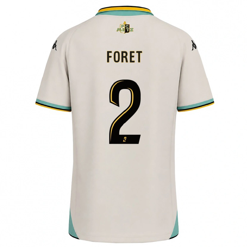 Danxen Kinderen Adam Foret #2 Bloemenwit Zwart Uitshirt Uittenue 2026/27 T-Shirt