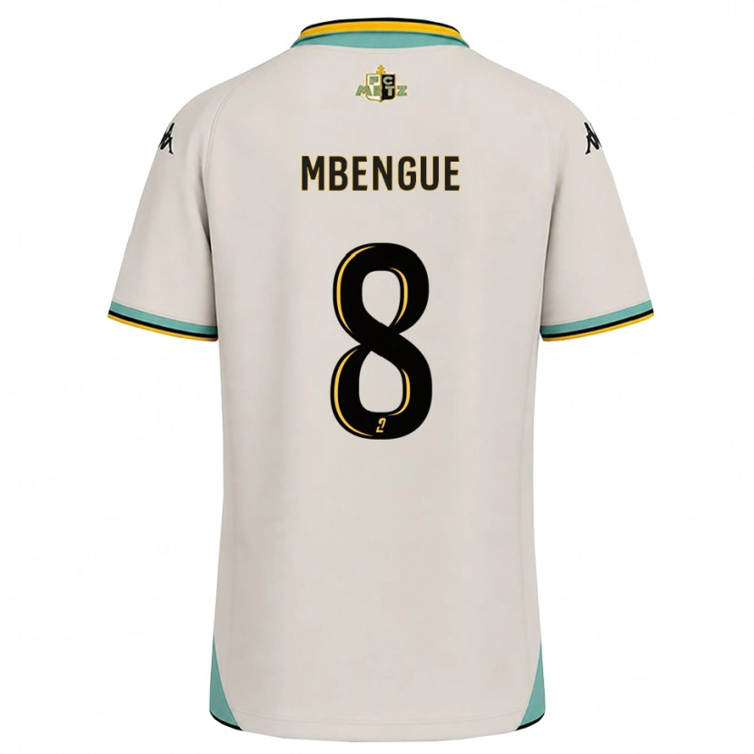 Danxen Kinderen Seynabou Mbengue #8 Bloemenwit Zwart Uitshirt Uittenue 2026/27 T-Shirt