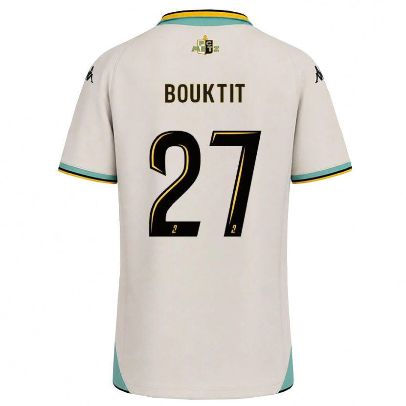 Danxen Kinderen Assia Bouktit #27 Bloemenwit Zwart Uitshirt Uittenue 2026/27 T-Shirt