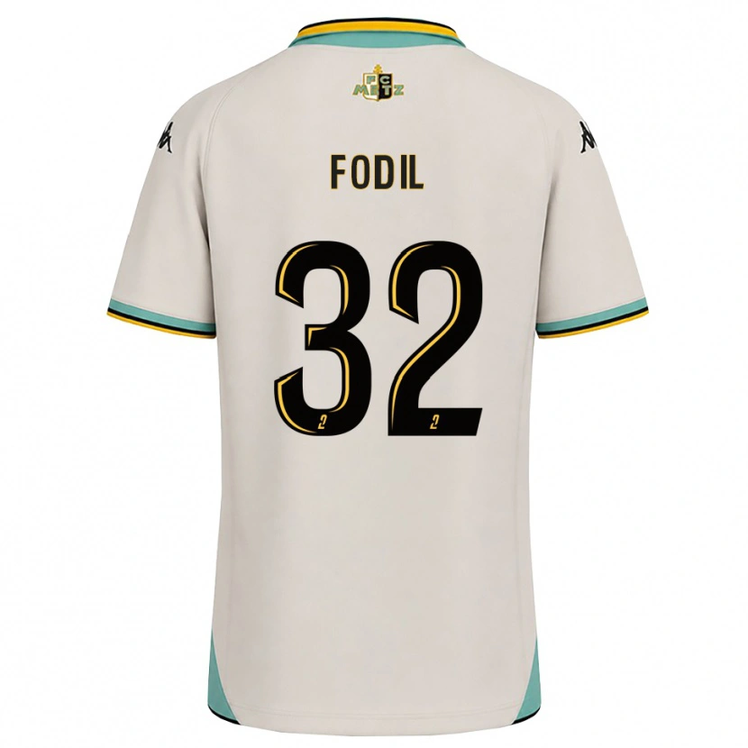 Danxen Kinderen Maria Fodil #32 Bloemenwit Zwart Uitshirt Uittenue 2026/27 T-Shirt