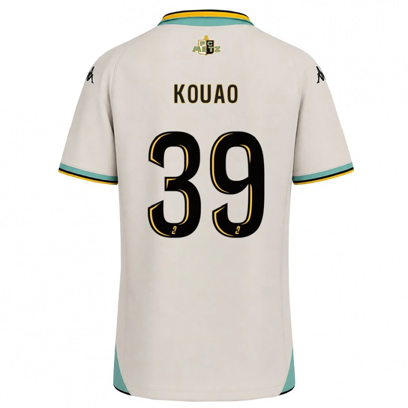 Danxen Kinderen Koffi Kouao #39 Bloemenwit Zwart Uitshirt Uittenue 2026/27 T-Shirt
