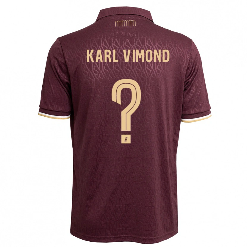 Danxen Kinderen Dany Karl Vimond #0 Maroon Zandbruin Uitshirt Uittenue 2026/27 T-Shirt