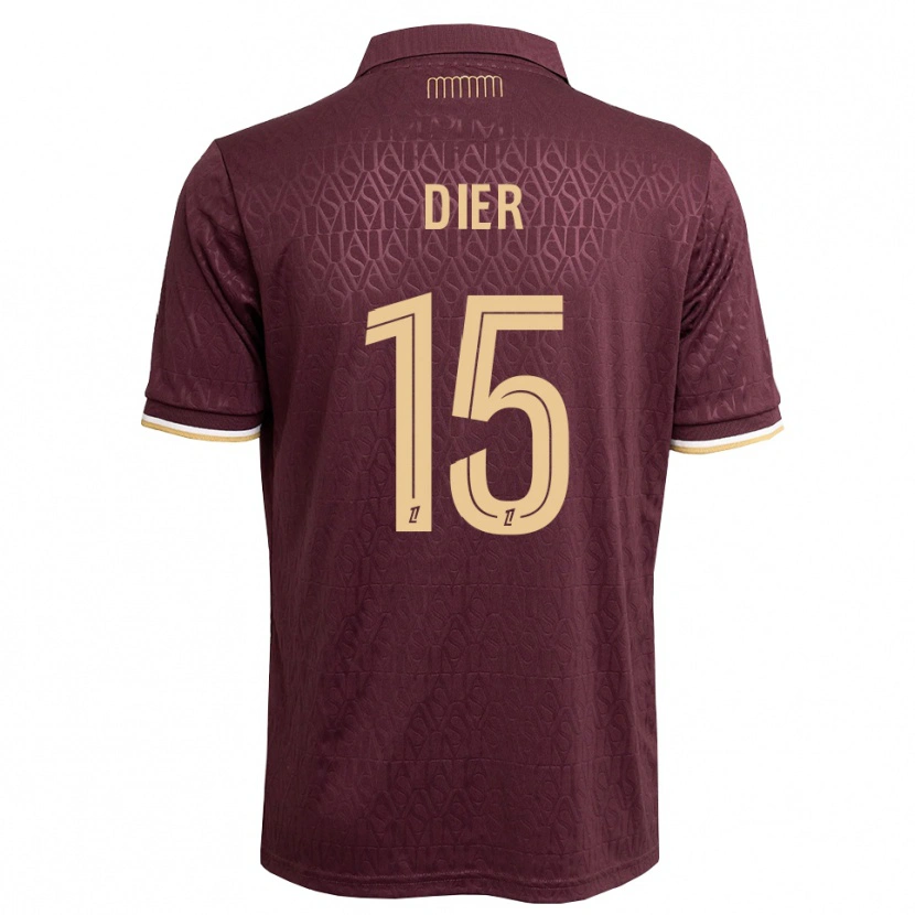 Danxen Kinderen Eric Dier #15 Maroon Zandbruin Uitshirt Uittenue 2026/27 T-Shirt